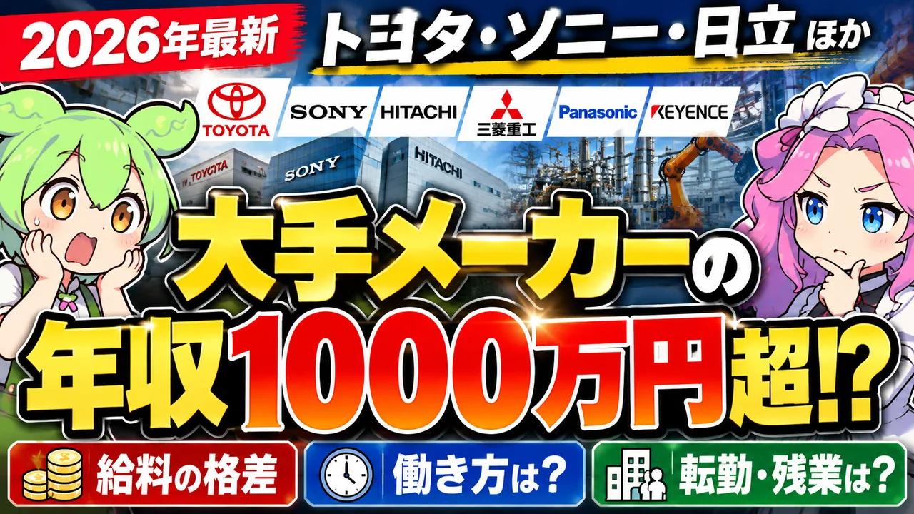 大手メーカー6社の平均年収を比較：2026年3月期の数字と持株会社の注意点